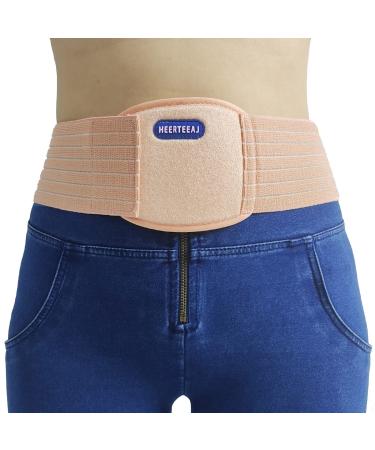 HEERTEEAJ Umbilical Hernia Belt | Abdominal Hernia Belt for Men & Women | Belly Button Umbilical Hernia Binder w/ 1 Hernia Compression Pads | Ventral  Epigastric & Post Surgery Support Belts Large