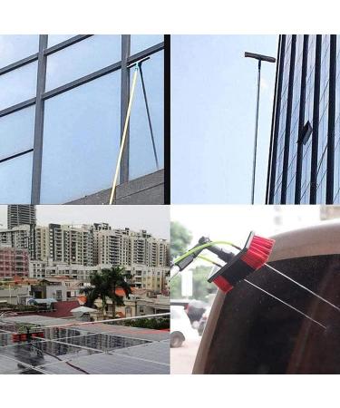 photovoltaic cleaner window cleaning pole 4-12M Water/Hose Fed Pole Cleaning Brush Equipment Window Cleaning Brush Equipment Photovoltaic Panel Cleaning 30cm Brush Head 7m 55cm Brush Head 11M/36FT - Buy Online on GoSupps.com