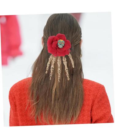 minkissy Hair Jewelry Decor Girls Hair Accessories Girls Hair Clips Gothic Hair Accessories Bone Hair Clip Girls Hairpin Girls Gothic Hair Clips Fabric Headband Halloween Miss - Buy Online on GoSupps.com