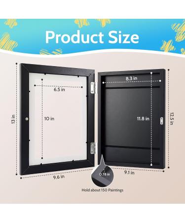 Qwyzor A4 Children's Art Frame - Display 150 Drawings with Front Opening Design | Perfect Picture Frame for Kids' Artwork - Buy Online on GoSupps.com