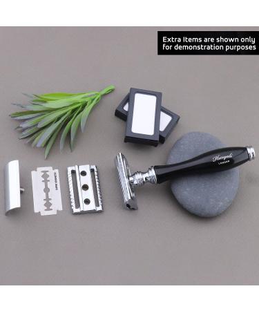 Haryali Shaving Kit for Men | Complete Wet Shave Gift Set with Double Edge Safety Razor Badger Brush & Soap Bowl | International Shipping Available - Buy Online on GoSupps.com