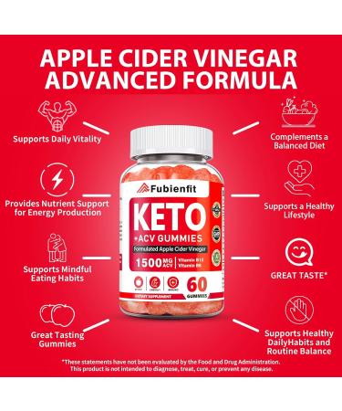 Apple Cider Vinegar Gummies with Mother ACV Gummies with B Vitamins, Pomegranate & Beet Root Daily Wellness & Digestive Balance Vegan, Sugar-Free Supplement, 60 Ct - Buy Online on GoSupps.com