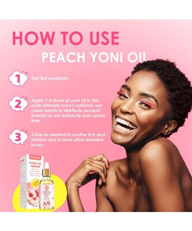 2 Pack Organic Yoni Oil for Women - pH Balance Feminine Deodorant & Vaginal Moisturizer - All Natural with Peach Essential Oil (1 fl oz each - Buy Online on GoSupps.com