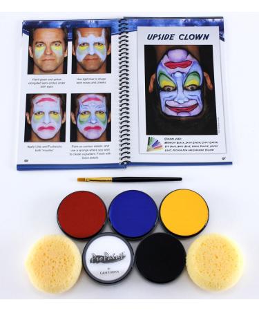 Graftobian ProPaint Face & Body Paint Set - 5 Primary Colors with Face Painting Book & Accessories - Buy Online on GoSupps.com
