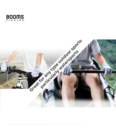 Booms Fishing FG2 UPF50+ Sun Protection Fingerless Gloves | Men Women | For Fishing, Kayaking, Hiking, Driving, Outdoor Activities | Gray Medium - Buy Online on GoSupps.com