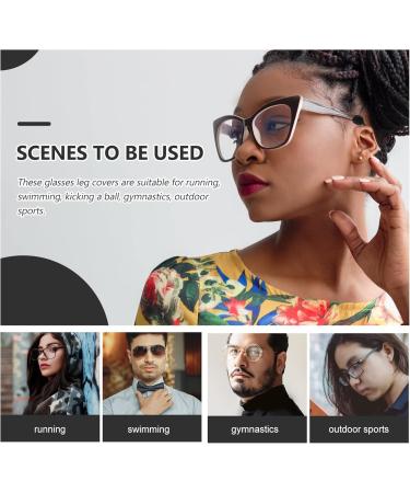 Exceart Adjustable Glasses Band - 40 Anti-Slip Silicone Tips & Ear Socks for Secure Fit | Black & White Sunglasses Accessories - Buy Online on GoSupps.com