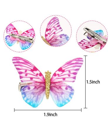 18 Pieces Butterfly Glitter Hair Clips - Adorable Hair Accessories for Young Women - Buy Online on GoSupps.com