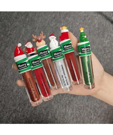 Christmas Lip Gloss Full Plumping Lip Cream Plumping Lip Gloss Enhancing Tinted Plumper Lip Balm and Moisturizing Lip Treatment Formulated Makeup Gift - Buy Online on GoSupps.com