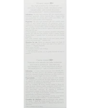 Avene Sun Care Very High Protection Mineral Cream SPF50+ 50ml - Buy Online on GoSupps.com