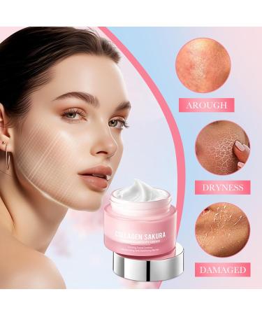 Cr me au collag ne 50 g de cerise Blossoms Wrinkle Repair - Cr me hydratante - Baume raffermissant pour la peau - Renforce la barri re cutan e et hydrate les pores - Buy Online on GoSupps.com