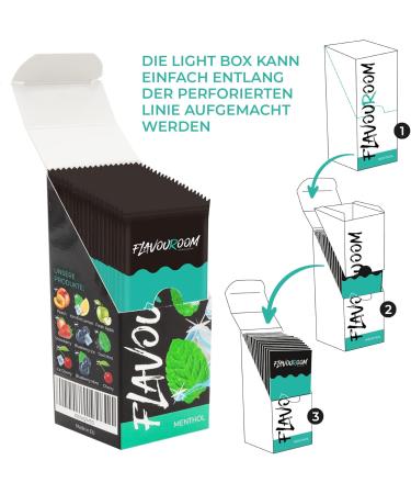 Flavouroom Premium 25 Set I Menthol Map - Unforgettable Flavor & Aroma Cards with Hasel Storage for Menthol Leaves - Buy Online on GoSupps.com