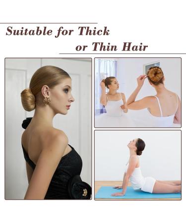 INBOLM 6 Pcs Hair Donuts for Buns Donut Bun Maker Set Hair Doughnuts Bun Makers for Hair Paddingwith 20 Pcs U-Shaped Hair Pins and 5 Pcs Elastic Bands for Girls Kids and Women (Brown) - Buy Online on GoSupps.com