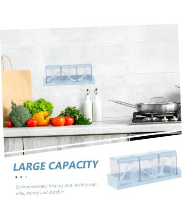 Alipis 1 Set Spice Jar Spices Plastic Containers Jars Seasoning Bottle Square Clamshell Kitchen Utensils BZCFZ216108483B6QV 24.3X9.4X9CM Blue - Buy Online on GoSupps.com