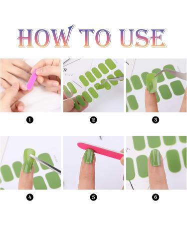 MWOOT 12 Sheets Solid Color Full Wraps Nail Stickers with Nail File - Self-Adhesive Nail Art Decals for Women - Manicure Kits for DIY Nail Decoration - Buy Online on GoSupps.com