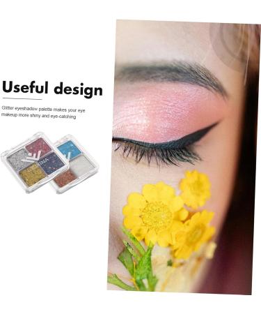 Beavorty 4 Pcs Glitter Eye Makeup Eye Shadows Eyeshadow Palette Eyeshadow Glitter Sequins Eye Shadow Palette Assorted Colorx2pcs 6.00X6.00X1.00CMx2pcs - Buy Online on GoSupps.com