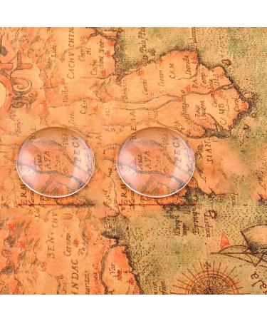 Acmer 1 inch/25mm Clear Glass Cabochons - 200 Pieces for Photo Pendant Craft Jewelry Making - Buy Online on GoSupps.com