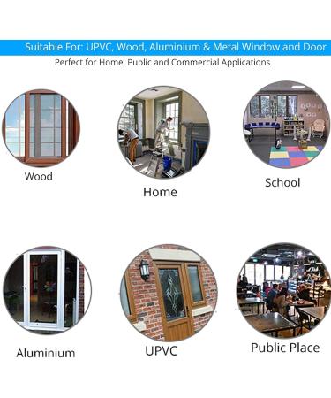 eSynic Window Restrictor 8Pcs Set - Child Safety Locks for Upvc Windows | White, Durable & Reliable with Screws&Keys - Buy Online on GoSupps.com