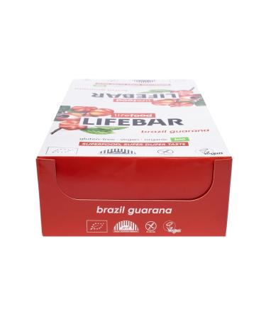 Lifefood Lifebar Energy Seal - Vegan Sports Bar Organic Gluten-Free Lactose-Free No Added Sugar - 15 Pack (Brazil Guarana) - Healthy Snack for Active Lifestyle - Buy Online on GoSupps.com