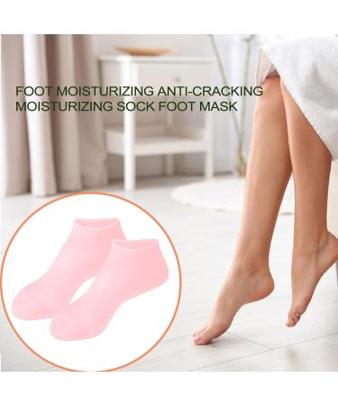 Buy Tedious Silicone Moisturizing Socks for Women | Non-Slip Foot Care Gel Socks | Perfect Winter Spa Treatment for Cracked Feet - 4 Pairs - Buy Online on GoSupps.com