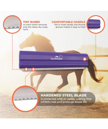 Equigroomer 9 (22.86cm) - Purple Grooming Tool for Pets | Fast International Shipping - Buy Online on GoSupps.com