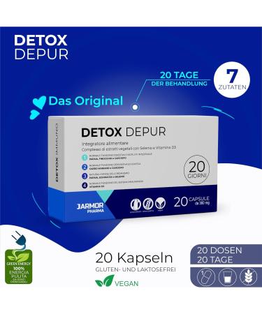 J.Armor Detox Depur - High Dose Milk Thistle & Artichoke Capsules | 20 Silymarin Capsules for Liver Health - International Shipping Available - Buy Online on GoSupps.com