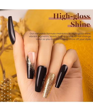 Beetles Gel Nail Polish Set - Roasted Chestnuts Collection: 6 Fall/Winter Colors in Chocolate Brown, Khaki, Gold Glitter & Yellow Beige - Mother's Day Gift - Buy Online on GoSupps.com
