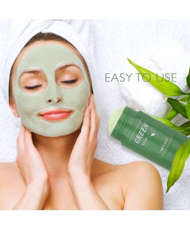 Green Tea Mask Stick for Face (2PCS) - Blackhead Remover, Deep Pore Cleansing, Moisturizing & Brightening for Men and Women - Buy Online on GoSupps.com