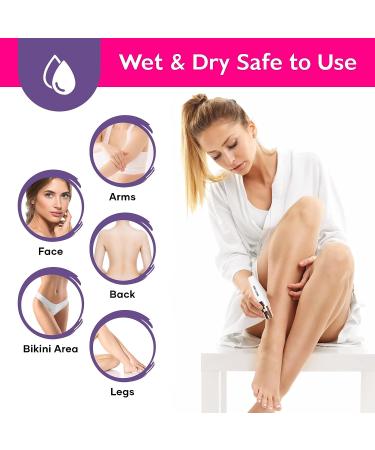 2-in-1 Rechargeable Facial Hair Removal Device for Women - Eyebrow Trimmer & Shaver with Light - Ideal for Peach Fuzz, Lips, and Arms by MAYYAD - Buy Online on GoSupps.com