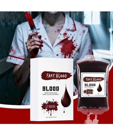  Generisch Liquid face paint - 170 ml - Waterproof - For Halloween - Red and blue - For men and women - Buy Online on GoSupps.com