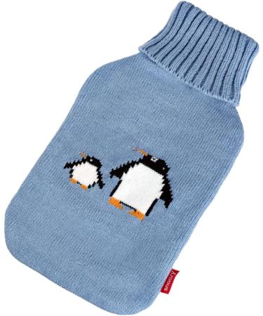 Snoozy XXL Hot Water Bottle with Soft Cuddly Penguin Cover | 2L Natural Rubber for Long-Lasting Warmth - Ideal for Cozy Comfort - Buy Online on GoSupps.com
