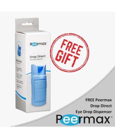 Can-C Lubricant Eye Drops with Antioxidant N-Acetylcarnosine - Effective Solution for Cataracts & Dry Eyes - Includes Peermax Drop Direct Eye Drop Guide - Buy Online on GoSupps.com
