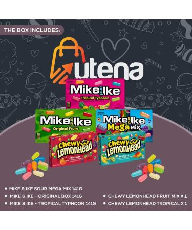 Utena American Sweets Gift Box - Mike and Ike & Chewy Lemonhead Delights from Across the Pond! - Buy Online on GoSupps.com