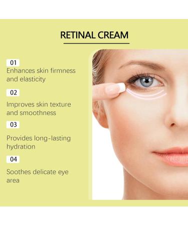 Crsetmyth Retinol Line Smoothing Eye Cream Effective antiaging eye care retinol boost eye cream against signs of aging in the eyes antiwrinkle and aging 2 pieces - Buy Online on GoSupps.com