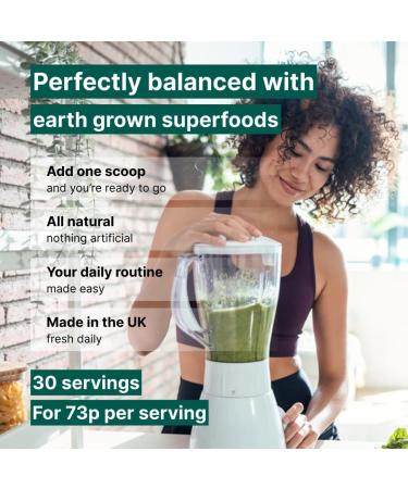 Nutriseed Green Blend: Powerful Superfoods & Adaptogens | Vegan, Gluten-Free, All Natural - 30 Servings - Buy Online on GoSupps.com