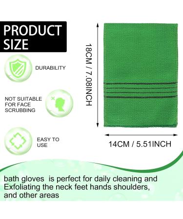 Wllhyf Korean Peeling Gloves - 12 Pieces | Colorful Reusable Bathing Towels for Deep Cleaning & Exfoliating Dead Skin Cells - Buy Online on GoSupps.com