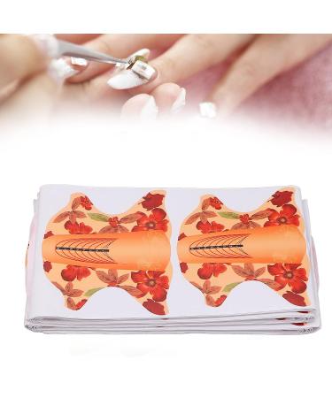 Eco-Friendly 100pcs Nail Extension Forms - Orange | For Nail Artists, Salons & Home Use - Buy Online on GoSupps.com