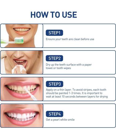 2024 New 1/2/3/4/5Pcs Power Teeth Whitening Gel Paint on Teeth Instant White | Extra Strong White Tooth Whitener for Sensitive Teeth | Instant Strong White Tooth Stain Removal Care for Brighter Smile - 5ml (4pcs Tooth Paint) - Buy Online on GoSupps.com