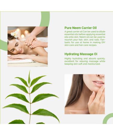 Natural Riches Neem Oil 100% Pure - Cold Pressed for Skin, Hair, Nails, Acne, Anti-Aging Moisturizer - 4 fl. oz - Buy Online on GoSupps.com
