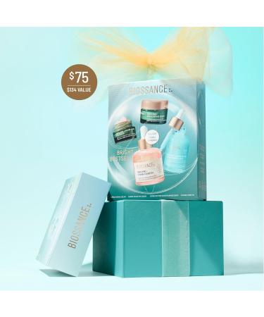 Biossance Bright Bestsellers Holiday Gift Set with Rose Oil Marine Algae Eye Cream Omega Repair Cream and Copper Peptide Plumping Serum ($136 Value) 1 Set - Buy Online on GoSupps.com