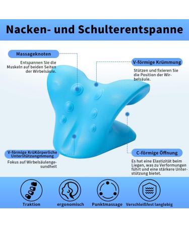 Portable Neck Extensor & Cervical Traction Device | Pain Relief for Men & Women - Adjustable Neck Massage & Posture Correction - Buy Online on GoSupps.com