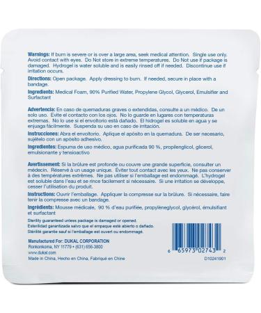 Buy Hydrogel Burn Dressings - Two 4x4 Moisture-Retaining Bandages for Fast Burn Care & Healing - International Shipping - Buy Online on GoSupps.com