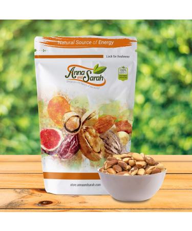 Anna and Sarah Raw Brazil Nuts - 1lb Jumbo Size Whole Nuts in Resealable Bag - Unsalted 1 Pound Pack - Buy Online on GoSupps.com