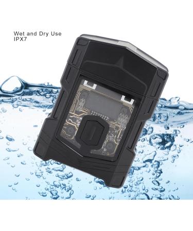 Self-Sharpening Beard Trimmer - Wet & Dry Pocket Trimmer 800mAh Battery IP7 Waterproof Zinc Alloy - Perfect for Home & Travel (Black - Buy Online on GoSupps.com