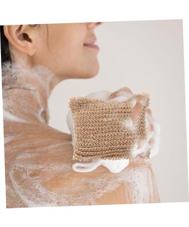 Healeved Men's Bath Essentials: Exfoliating Bath Wipe Loofah Body Scrub Sponge & Natural Ramie Towel for Ultimate Cleanse - Buy Online on GoSupps.com