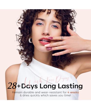 Modelones Pink Gel Nail Polish Set 6 Colors Nude Gel Polish White Pastel French Nail Polish Glitter Pink Soak Off LED Gel Nail Starter Kit Shellac Nail Varnish DIY Salon Manicure Gift for Woman rose Tea 1.17 ml (Pack of 6) - Buy Online on GoSupps.com