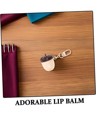  TOGEVAL 2 Piece Kawaii Lip Gloss Lip Balm Moisturizing Nourishing Chestnut Lip Balm Formula Suitable for Sensitive Children's Skin for School Outdoor Daily Use - Buy Online on GoSupps.com
