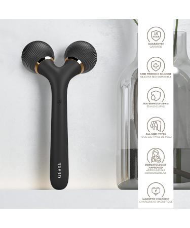 Geske SmartAppGuided Sonic Facial & Body Roller | 4-in-1 Dermaroller Device for Face & Body | Professional Facial Scooter for Radiant Skin - Buy Online on GoSupps.com