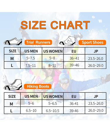 Winter Shoe Spikes & Crampons - Stainless Steel Claws for Hiking Mountaineering & Winter Walking - Buy Online on GoSupps.com