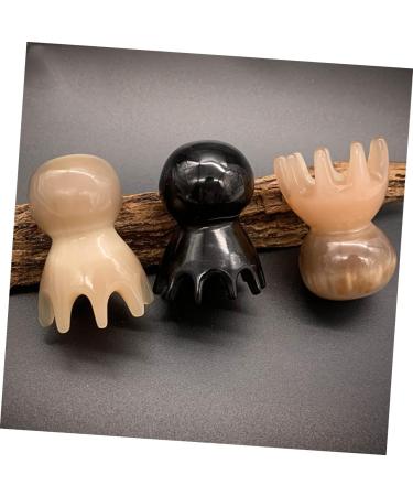 Hapinary Octopus Massage Comb - Handcrafted Yak Horn Hairbrush for Women | Portable Hair & Scalp Care Tool - Buy Online on GoSupps.com