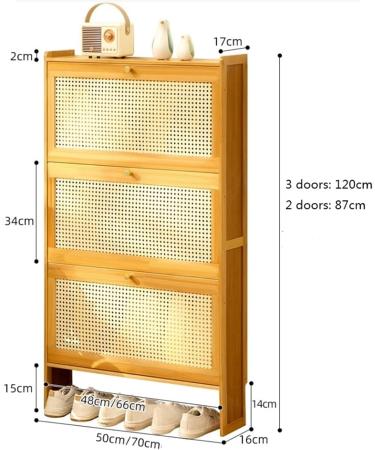 Stackable Slim Shoe Storage Cabinet for Entryway Shoe Organizer with Flip Drawers Free Standing Shoe Cabinet for Closet Hallway Bedroom Shoe (Color : A Size : 70x17x87CM) - Buy Online on GoSupps.com